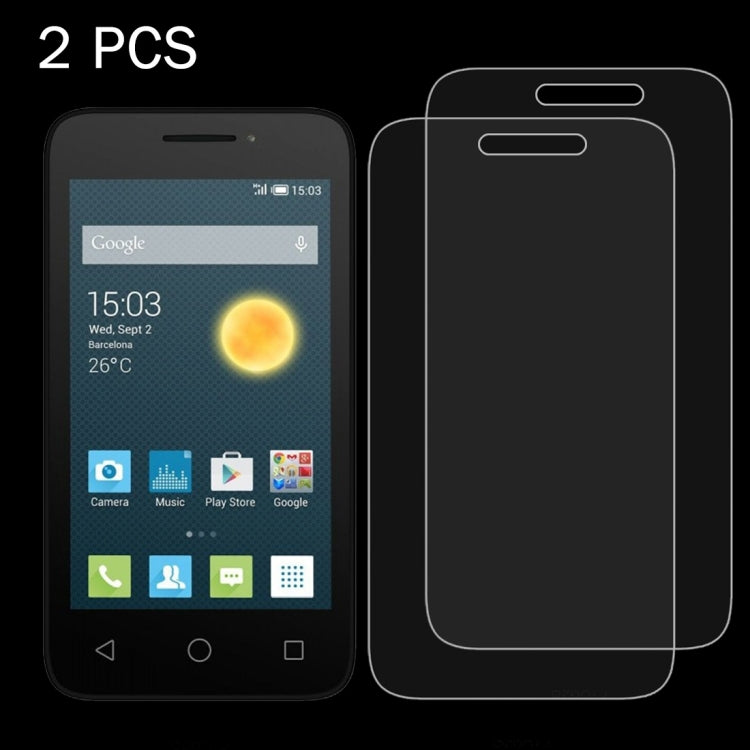 2 PCS for Alcatel One Touch Pixi First 0.26mm 9H Surface Hardness 2.5D Explosion-proof Tempered Glass Screen Film