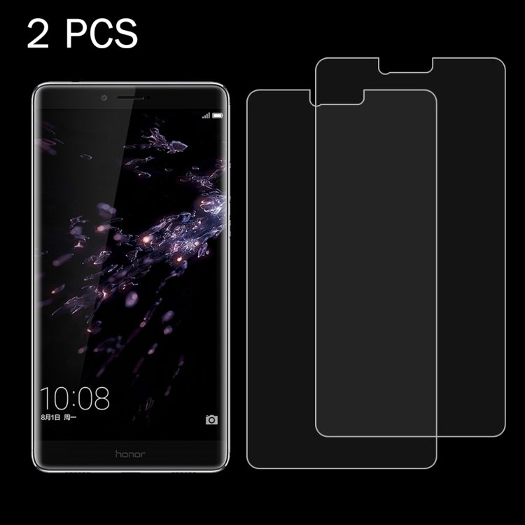 2 PCS for Huawei Honor Note 8 0.26mm 9H Surface Hardness 2.5D Explosion-proof Tempered Glass Screen Film