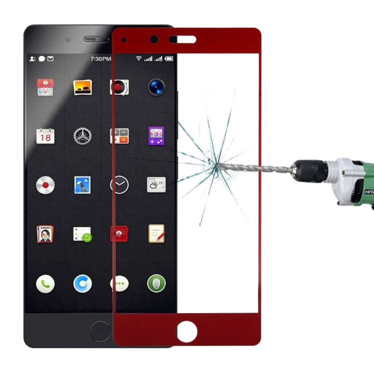 For Smartisan Nut Pro 0.3mm 9H Surface Hardness 2.5D Curved Silk-screen Full Screen Tempered Glass Screen Protector