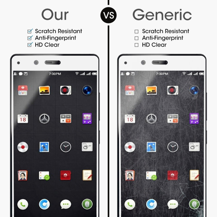 For Smartisan Nut Pro 0.3mm 9H Surface Hardness 2.5D Curved Silk-screen Full Screen Tempered Glass Screen Protector