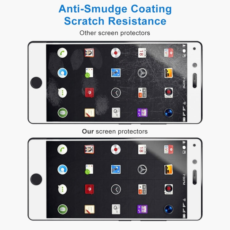 For Smartisan Nut Pro 0.3mm 9H Surface Hardness 2.5D Curved Silk-screen Full Screen Tempered Glass Screen Protector