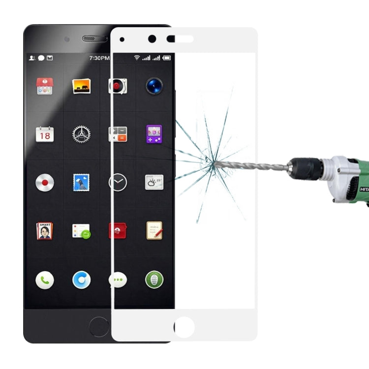 For Smartisan Nut Pro 0.3mm 9H Surface Hardness 2.5D Curved Silk-screen Full Screen Tempered Glass Screen Protector