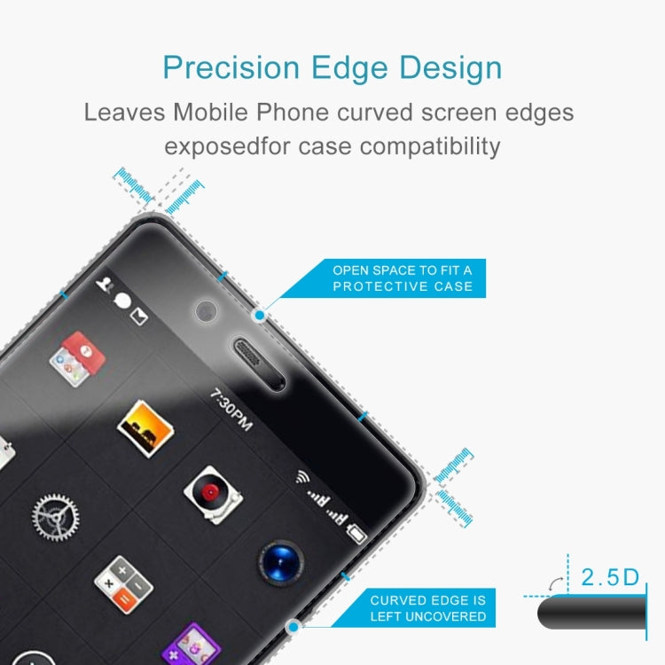 50 PCS Smartisan Nut Pro 0.26mm 9H Surface Hardness Explosion-proof Non-full Screen Tempered Glass Screen Film, No Retail Package