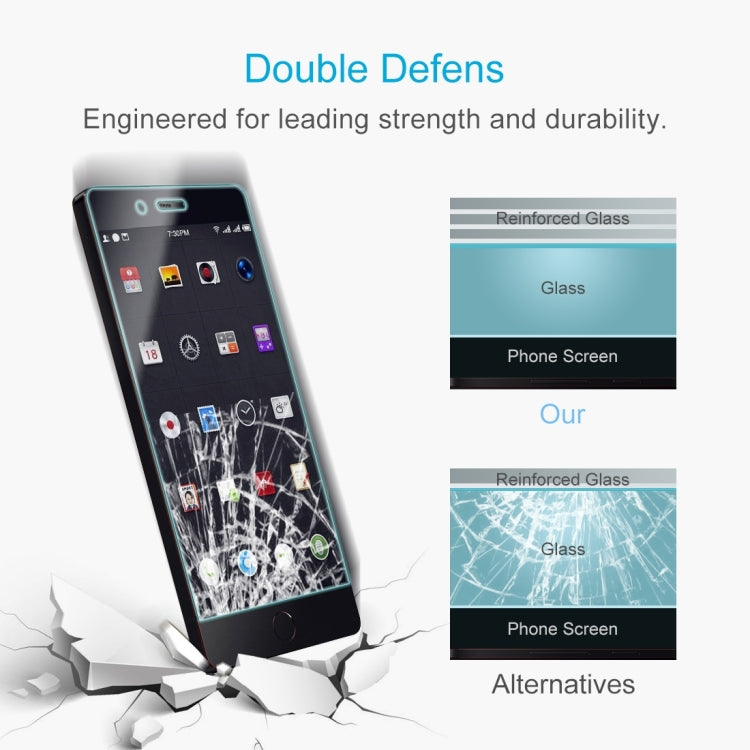 50 PCS Smartisan Nut Pro 0.26mm 9H Surface Hardness Explosion-proof Non-full Screen Tempered Glass Screen Film, No Retail Package