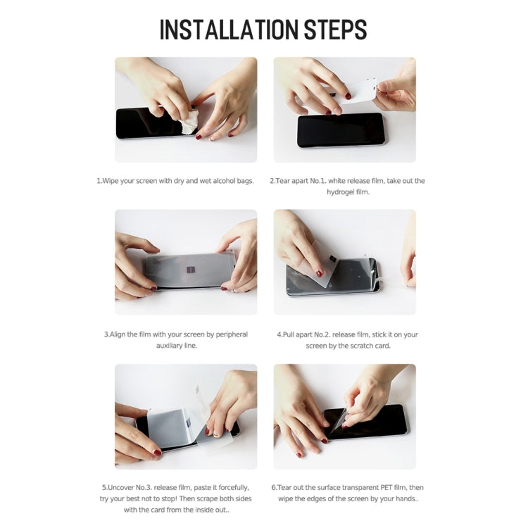 ROCK 0.18mm HD Curved Surface Full Screen Protector Hydrogel Film for Xiaomi Mi 8 / Mi 8 Explorer, TPU+PET Material