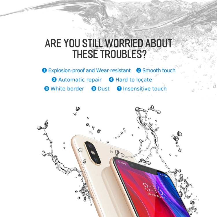 ROCK 0.18mm HD Curved Surface Full Screen Protector Hydrogel Film for Xiaomi Mi 8 / Mi 8 Explorer, TPU+PET Material