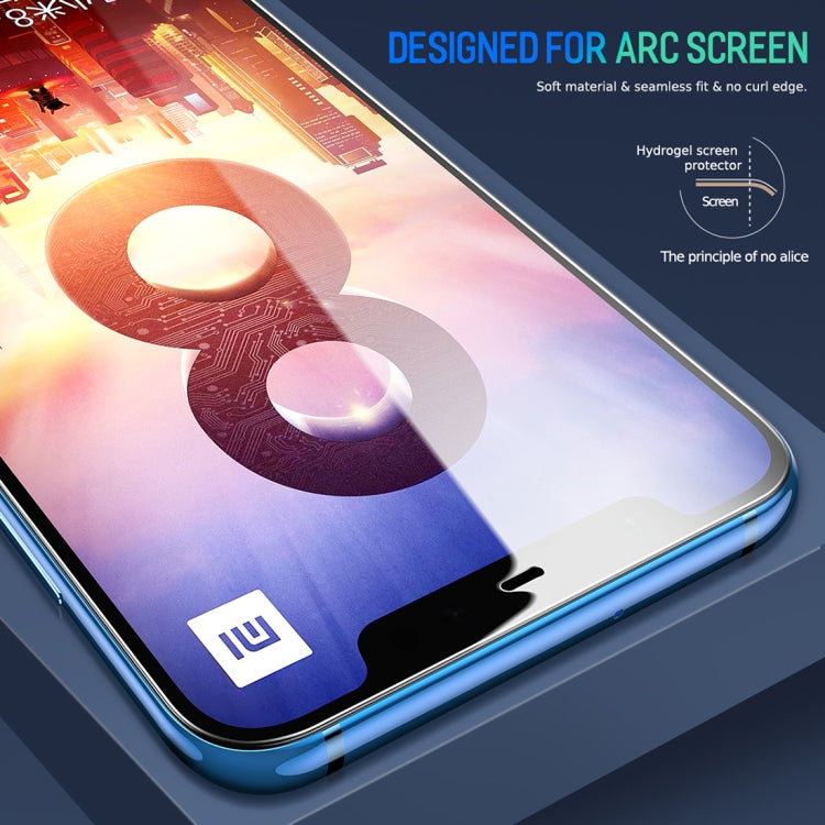 ROCK 0.18mm HD Curved Surface Full Screen Protector Hydrogel Film for Xiaomi Mi 8 / Mi 8 Explorer, TPU+PET Material