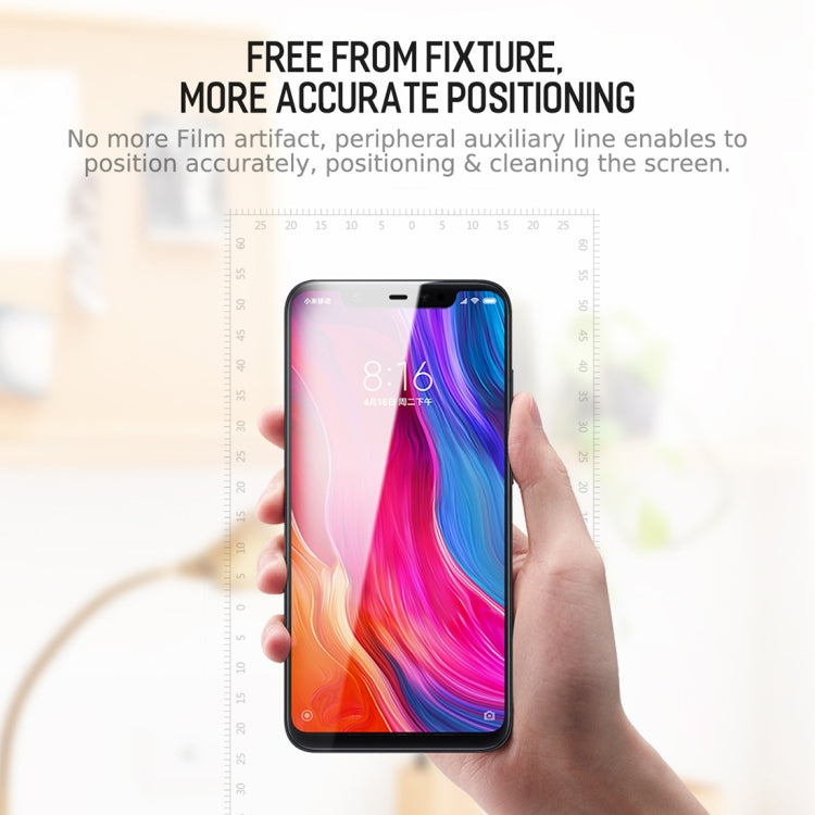 ROCK 0.18mm HD Curved Surface Full Screen Protector Hydrogel Film for Xiaomi Mi 8 / Mi 8 Explorer, TPU+PET Material