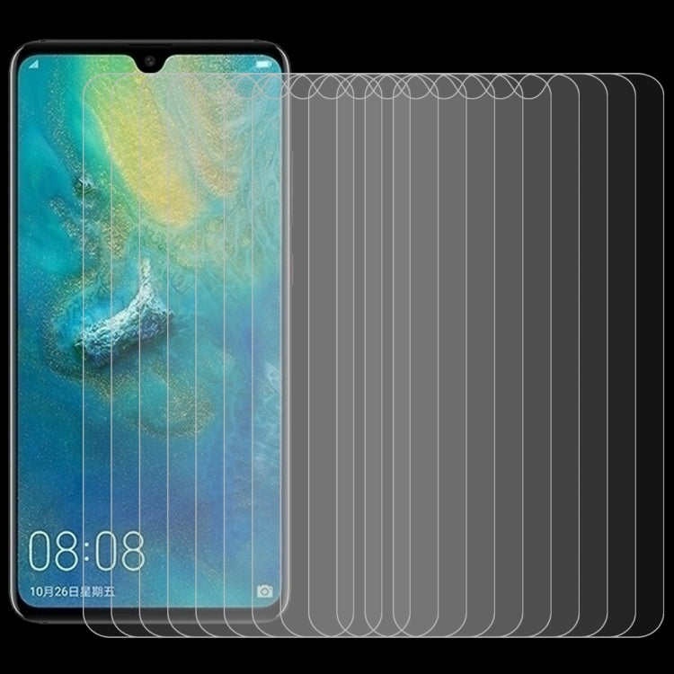 100 PCS 0.26mm 9H Surface Hardness 2.5D Curved Edge Tempered Glass Film for Huawei Mate 20