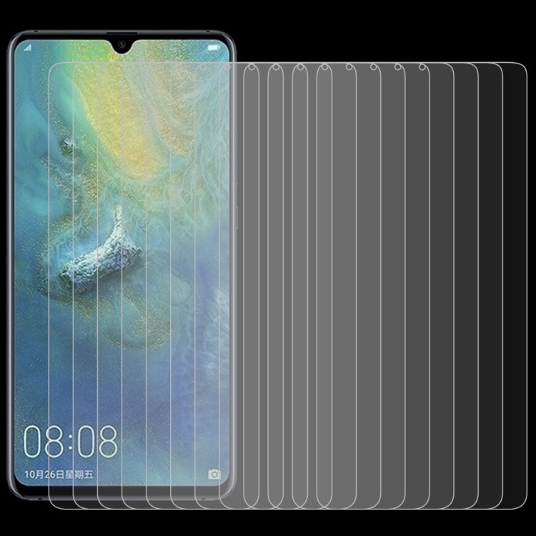 100 PCS 0.26mm 9H 2.5D Transparent Transparent Tempered Glass Film for Huawei Mate 20 X
