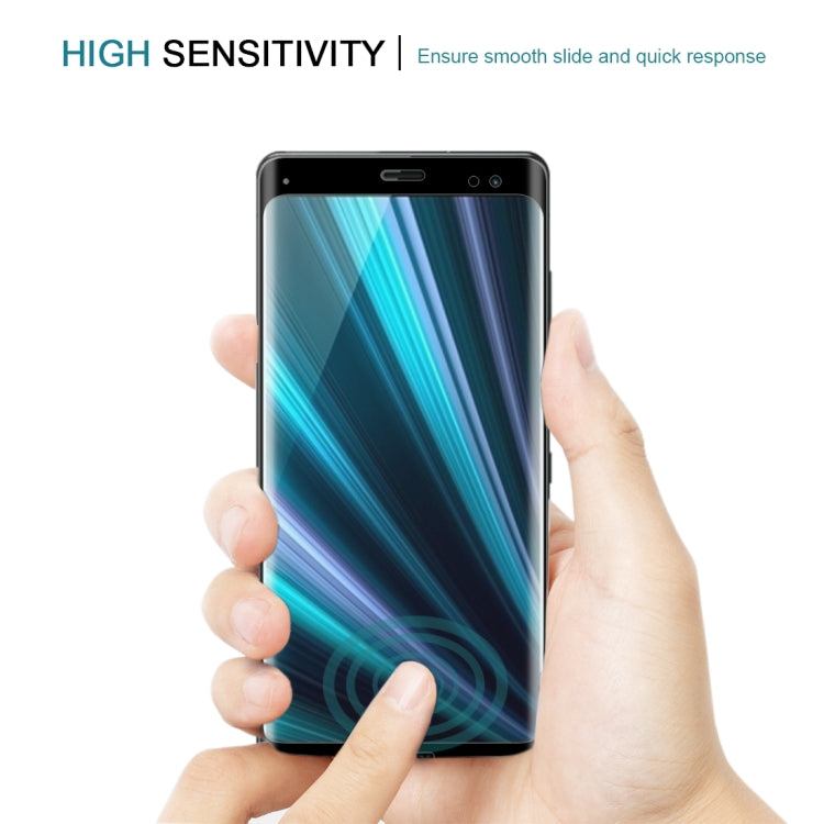 0.3mm 9H Surface Hardness 3D Curved Edge Full Screen Tempered Glass Film for Sony Xperia XZ3