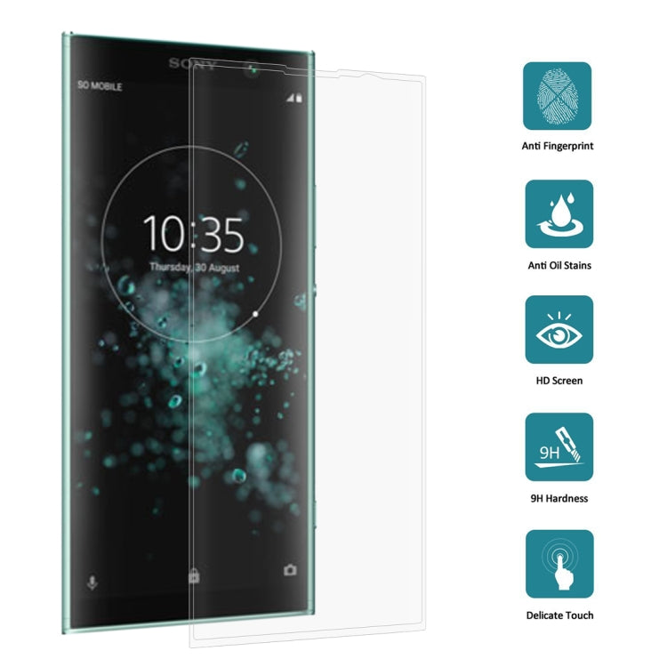 0.3mm 9H Surface Hardness 3D Curved Edge Full Screen Tempered Glass Film for Sony Xperia XA2 Plus