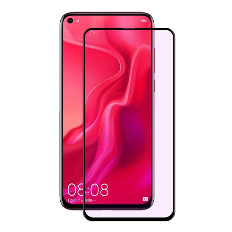 ENKAY Hat-Prince 0.2mm 9H Surface Hardness 3D Anti Blu-ray Full Screen Carbon Fiber Soft Edges Tempered Glass Screen Film for Huawei Nova 4