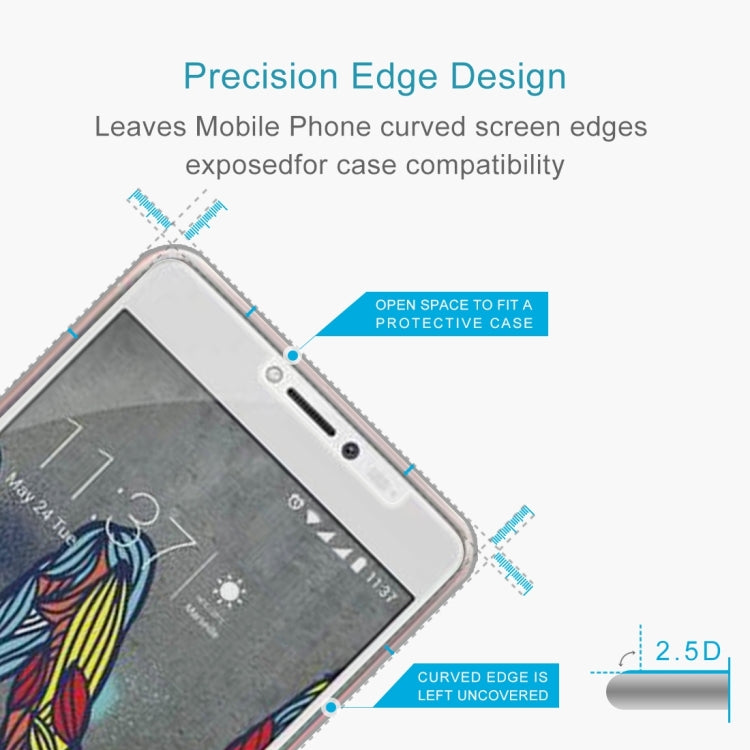 2 PCS for Wiko U Feel Fab 0.26mm 9H Surface Hardness Explosion-proof Non-full Screen Tempered Glass Screen Film