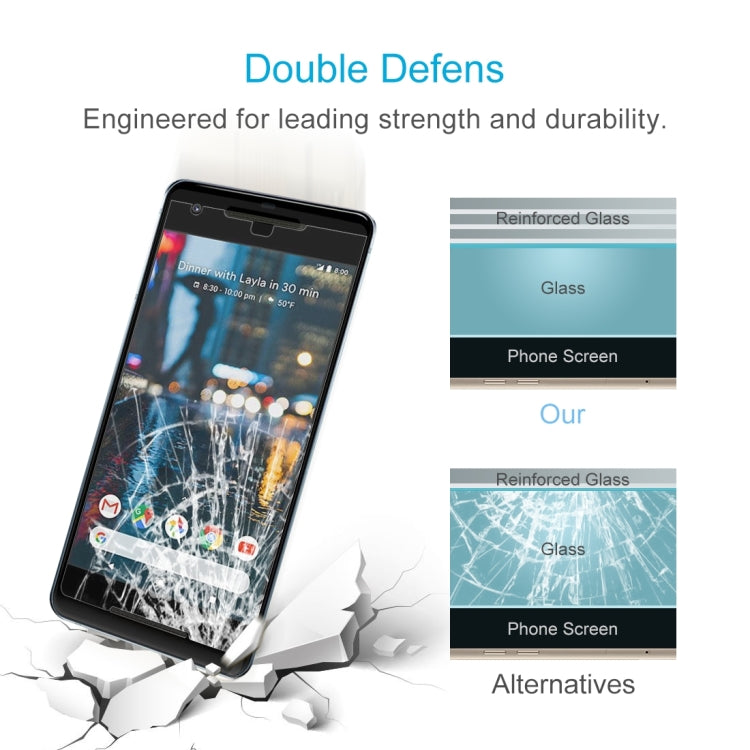 2 PCS for Google Pixel 2 0.26mm 9H Surface Hardness 2.5D Explosion-proof Tempered Glass Screen Film