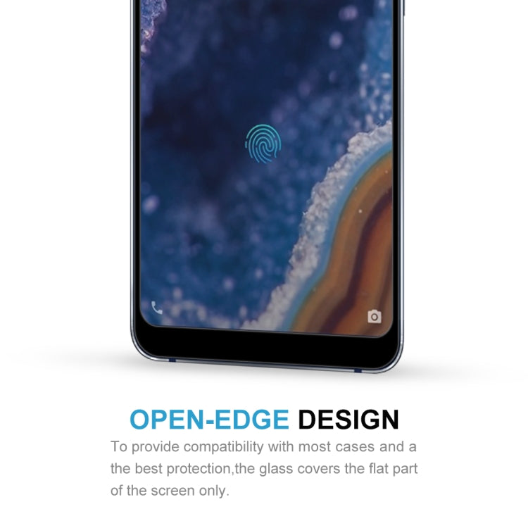 9H 9D Full Screen Tempered Glass Screen Protector for Nokia 9(Black)