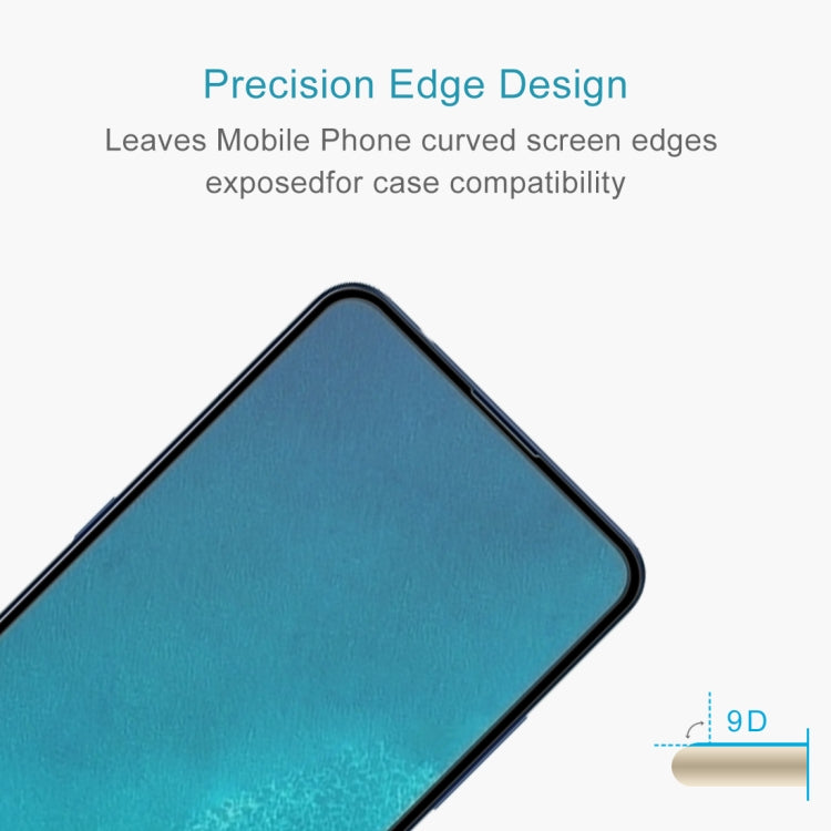 9H 9D Full Screen Tempered Glass Screen Protector for Vivo V15 Pro(Black)