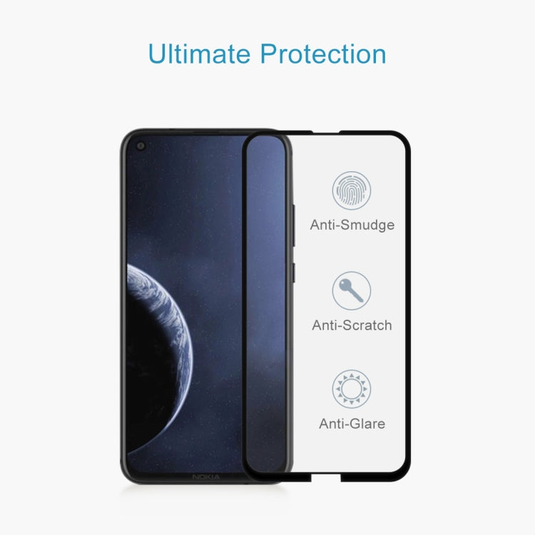 9H 9D Full Screen Tempered Glass Screen Protector for Nokia 8.1 Plus(Black)