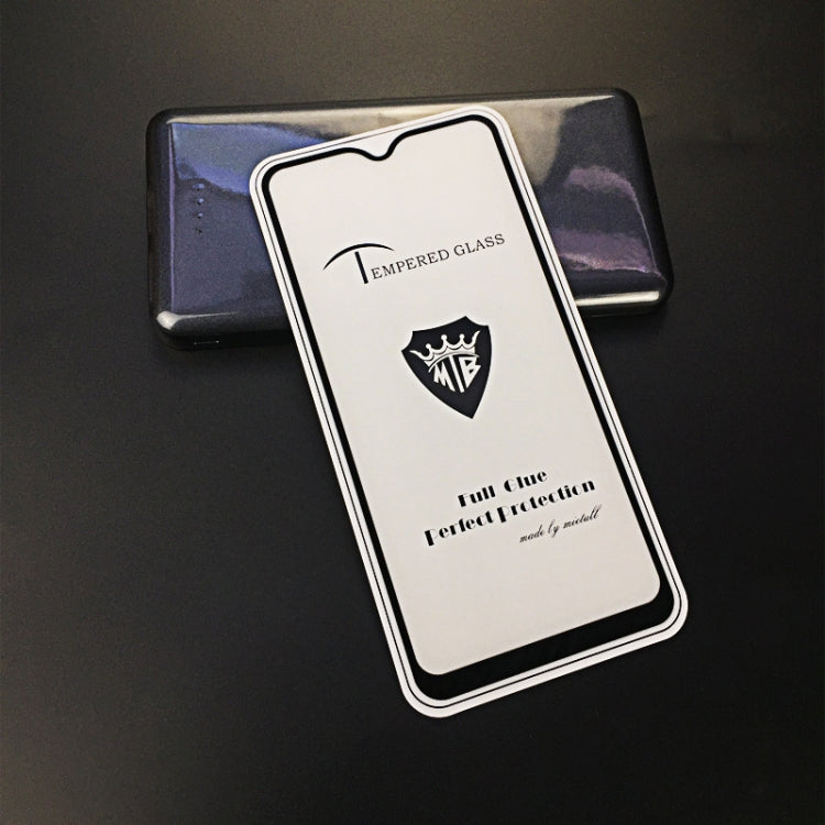 25 PCS MIETUBL Full Screen Full Glue Anti-fingerprint Tempered Glass Film for OPPO A7(Black)