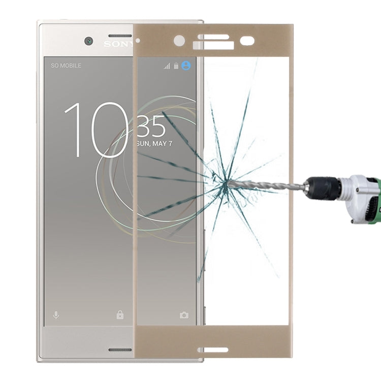 For Sony Xperia XZ Premium 0.33mm 9H Surface Hardness 3D Silk-screen Full Screen Tempered Glass Screen Protector