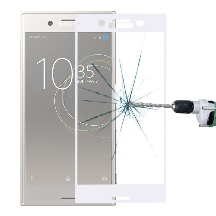 For Sony Xperia XZ Premium 0.33mm 9H Surface Hardness 3D Silk-screen Full Screen Tempered Glass Screen Protector