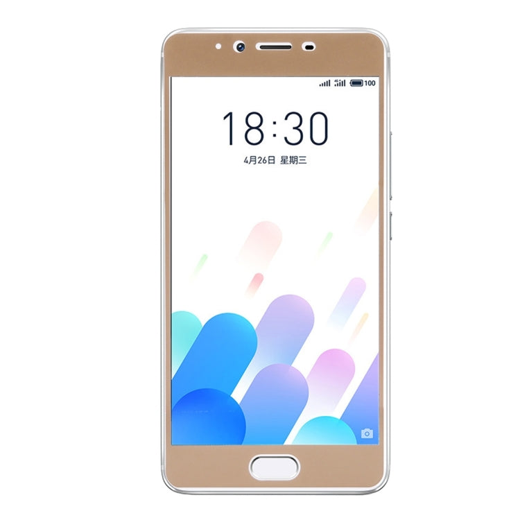 For Meizu Meilan E2 0.33mm 9H Surface Hardness Silk-screen Full Screen Tempered Glass Screen Protector