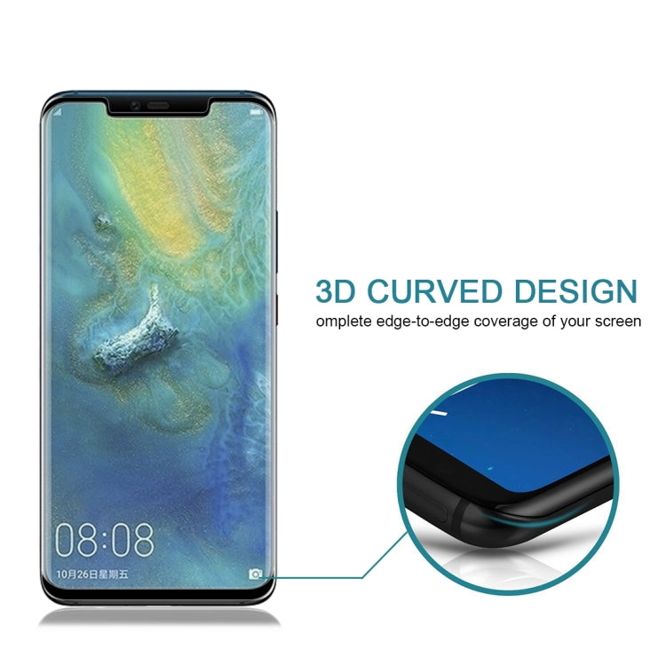 0.3mm 9H Surface Hardness 3D Curved Edge Full Screen Invisible Border Tempered Glass Film for Huawei Mate 20 Pro