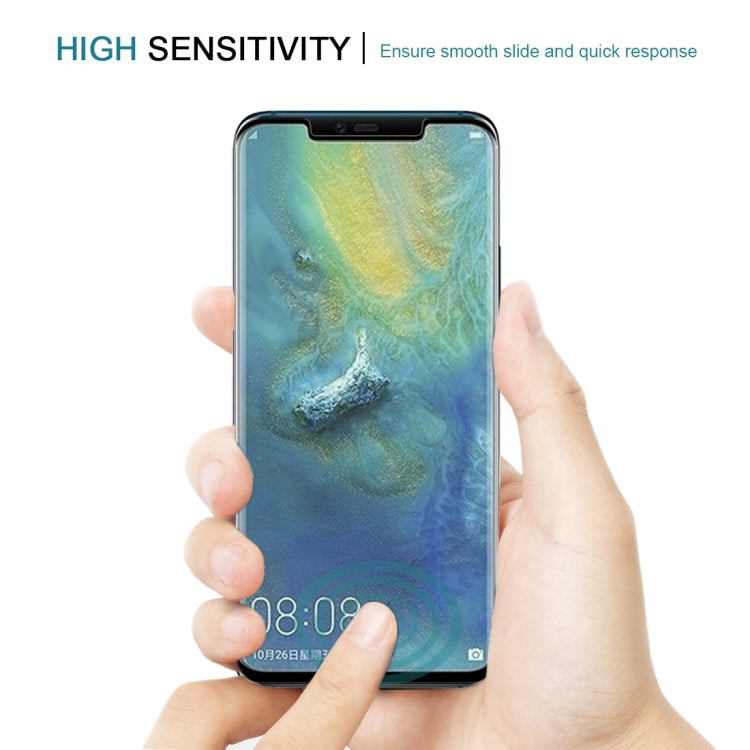0.3mm 9H Surface Hardness 3D Curved Edge Full Screen Invisible Border Tempered Glass Film for Huawei Mate 20 Pro