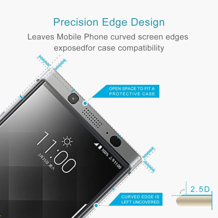 0.26mm 9H Surface Hardness 2.5D Curved Edge Tempered Glass Screen Protector for BlackBerry Keytwo