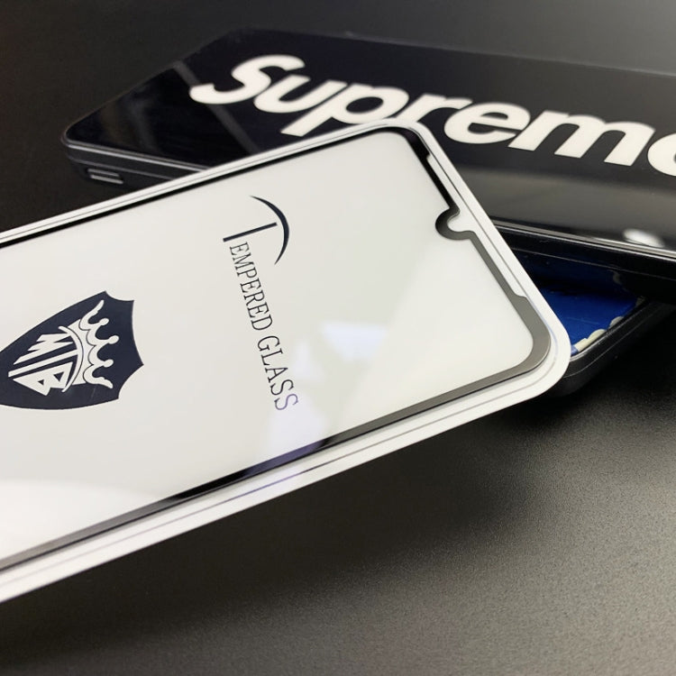 25 PCS MIETUBL Full Screen Full Glue Anti-fingerprint Tempered Glass Film for Huawei nova 5 / 5 Pro / Xiaomi Mi 9X(Black)