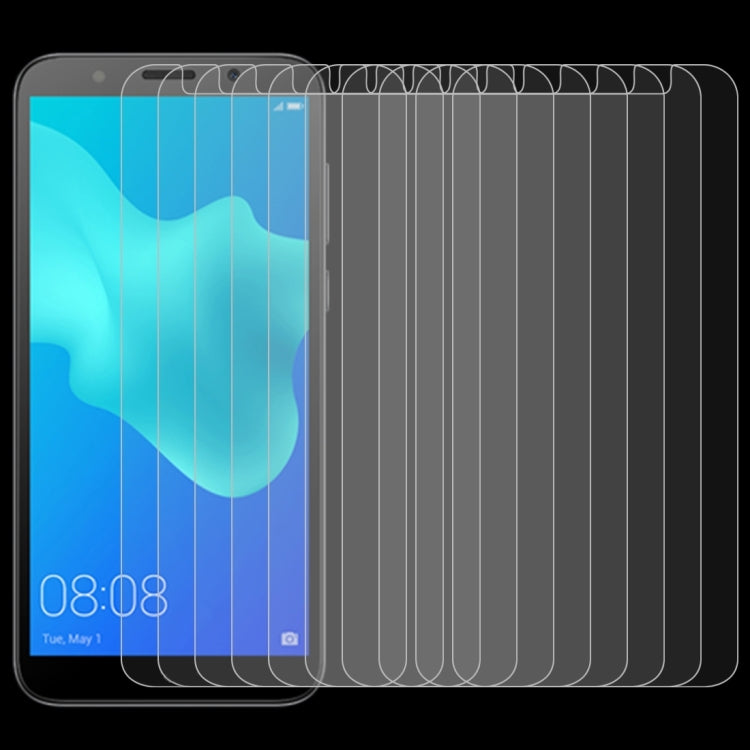 10 PCS 0.26mm 9H 2.5D Tempered Glass Film for Huawei Y5 Prime (2018)