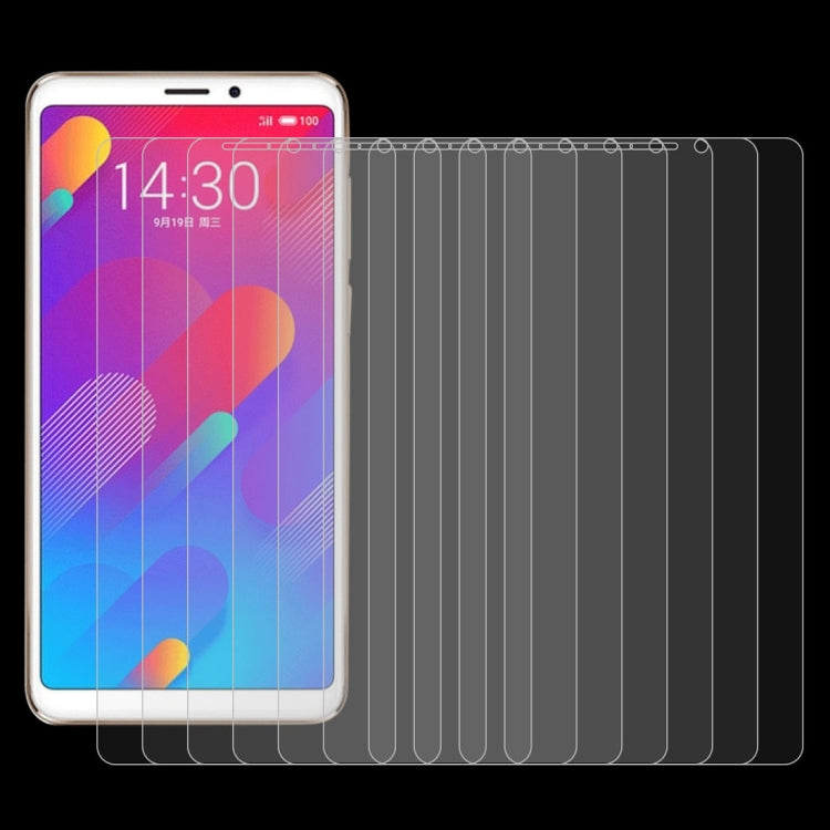 10 PCS For Meizu M8 0.26mm 9H 2.5D Arc Edge Tempered Glass Protective Film