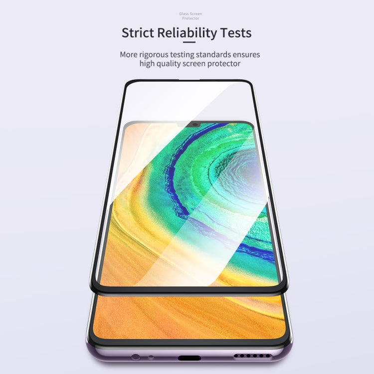 ROCK 9H 3D Curved Heat Bending Full Screen Tempered Glass Film for Huawei Mate30 Pro