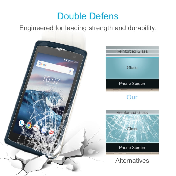 100 PCS for Crosscall Core X3 0.3mm Tempered Glass Film, No Retail Package