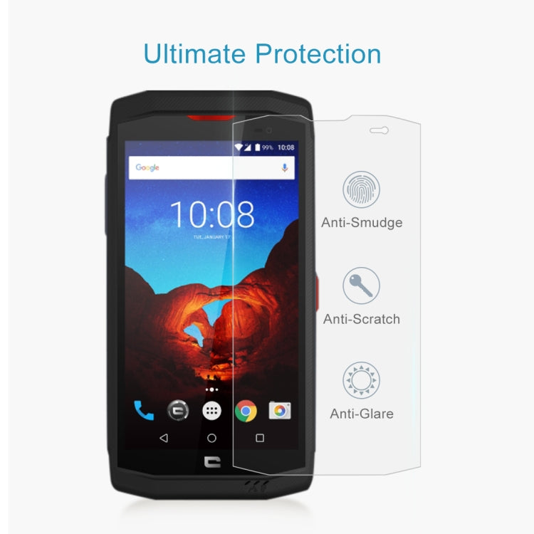 100 PCS for Crosscall TREKKER X3 0.3mm Tempered Glass Film, No Retail Package