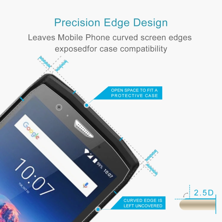 100 PCS for Crosscall Trekker X4 0.3mm Tempered Glass Film, No Retail Package