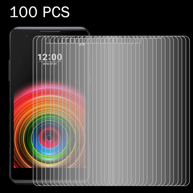 100 PCS For LG X Power 0.26mm 9H Surface Hardness 2.5D Explosion-proof Tempered Glass Screen Film