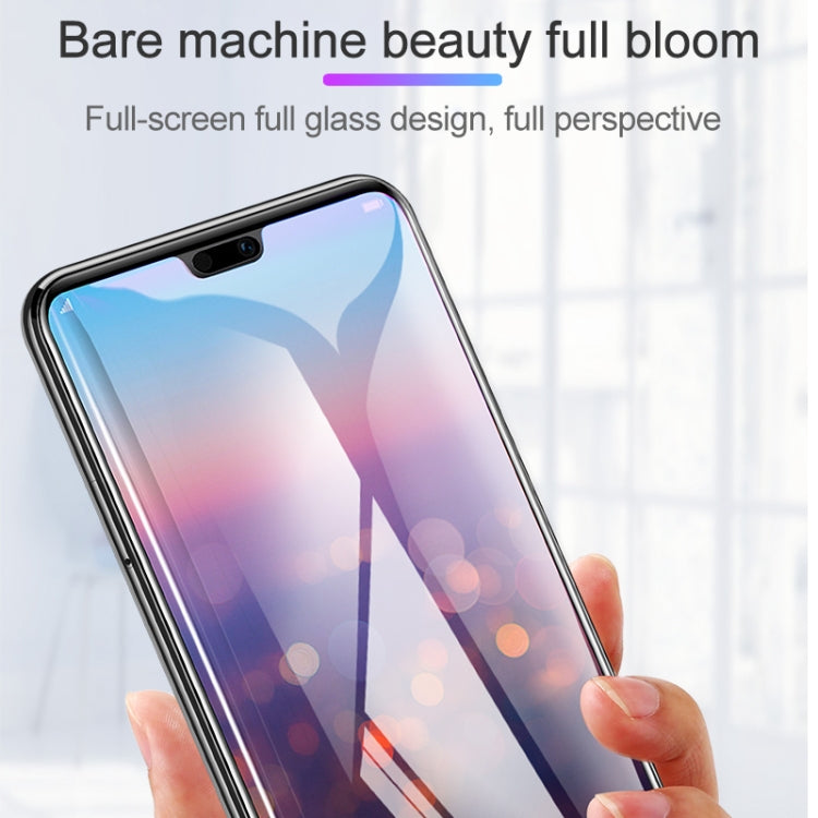 25 PCS mietubl Scratchproof 11D HD Full Glue Full Curved Screen Tempered Glass Film for Galaxy A6+ (2018)(Black)
