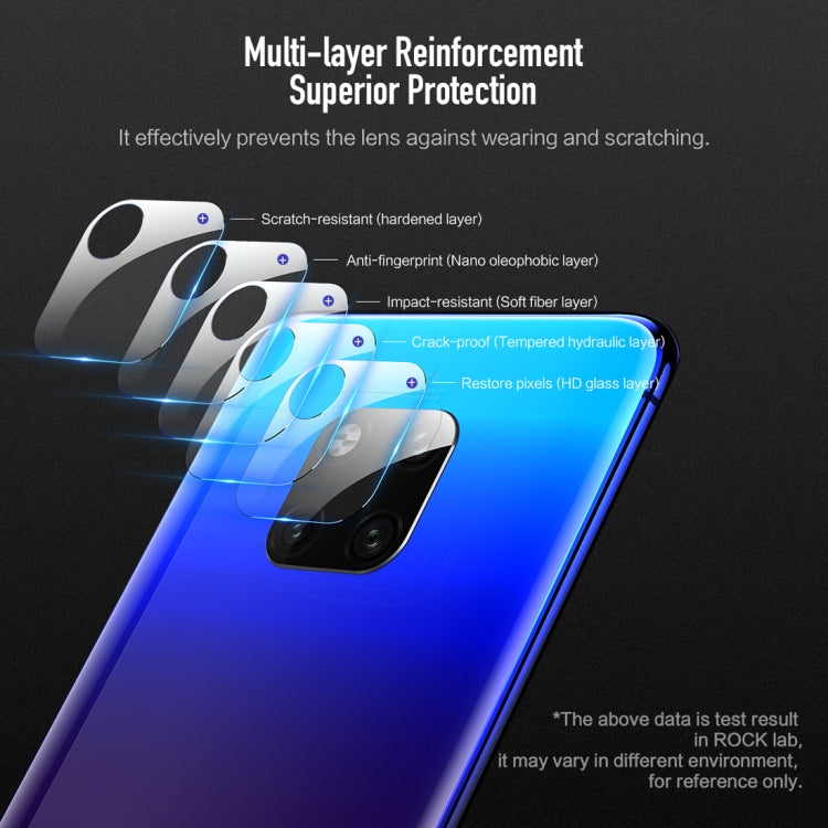 2 PCS ROCK 0.15mm Tempered Glass Rear Camera Lens Protector Film for Huawei Mate20 X