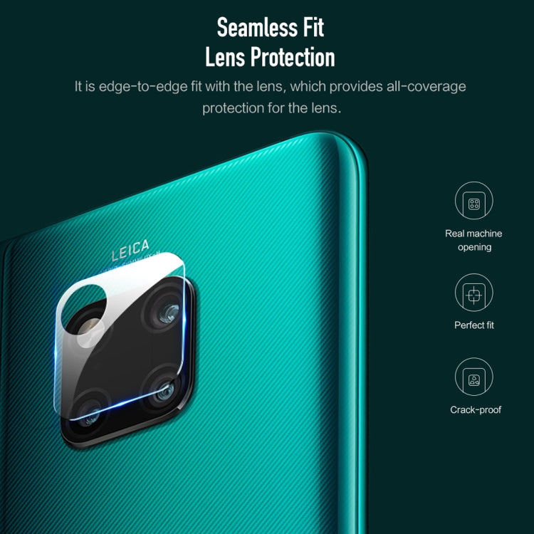 2 PCS ROCK 0.15mm Tempered Glass Rear Camera Lens Protector Film for Huawei Mate20 Pro