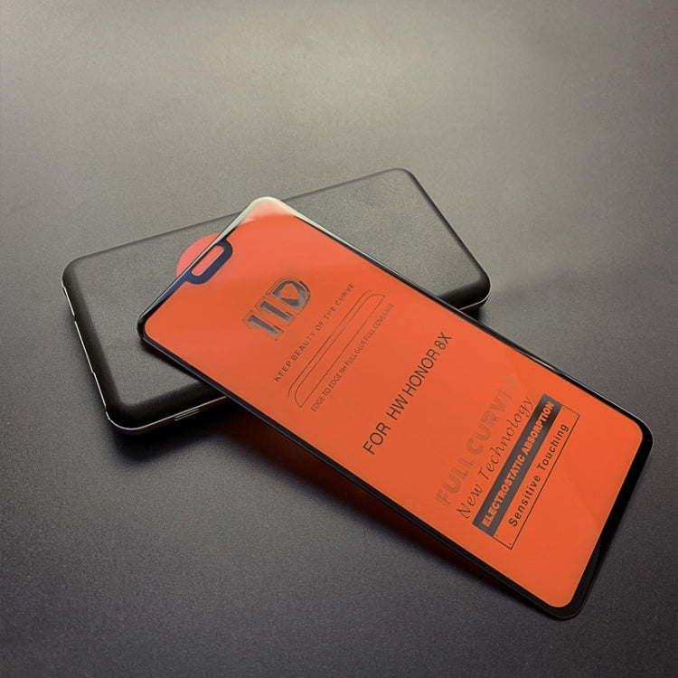 mietubl Scratchproof 11D HD Full Glue Full Curved Screen Tempered Glass Film for Huawei Honor 8X(Black)