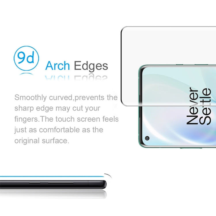 25 PCS For OnePlus 8 9H 9D Curved Edge Tempered Glass Film (Black)