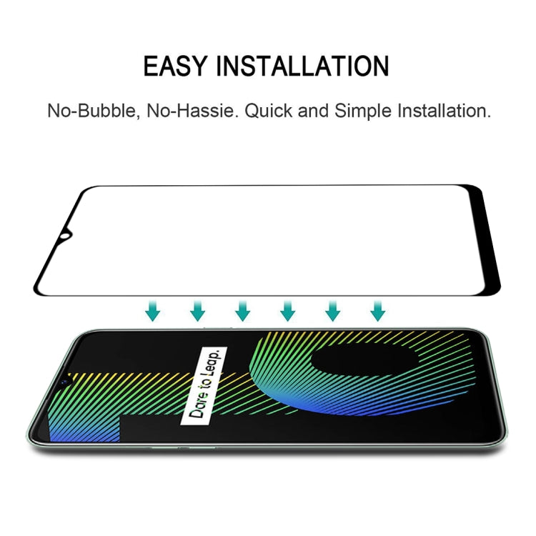 For OPPO Realme Narzo 10 Full Glue Full Screen Tempered Glass Film