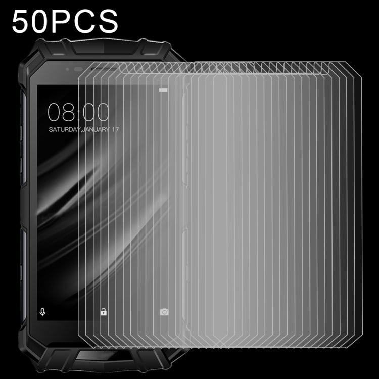 For Doogee S60 50 PCS 0.26mm 9H 2.5D Explosion-proof Tempered Glass Film