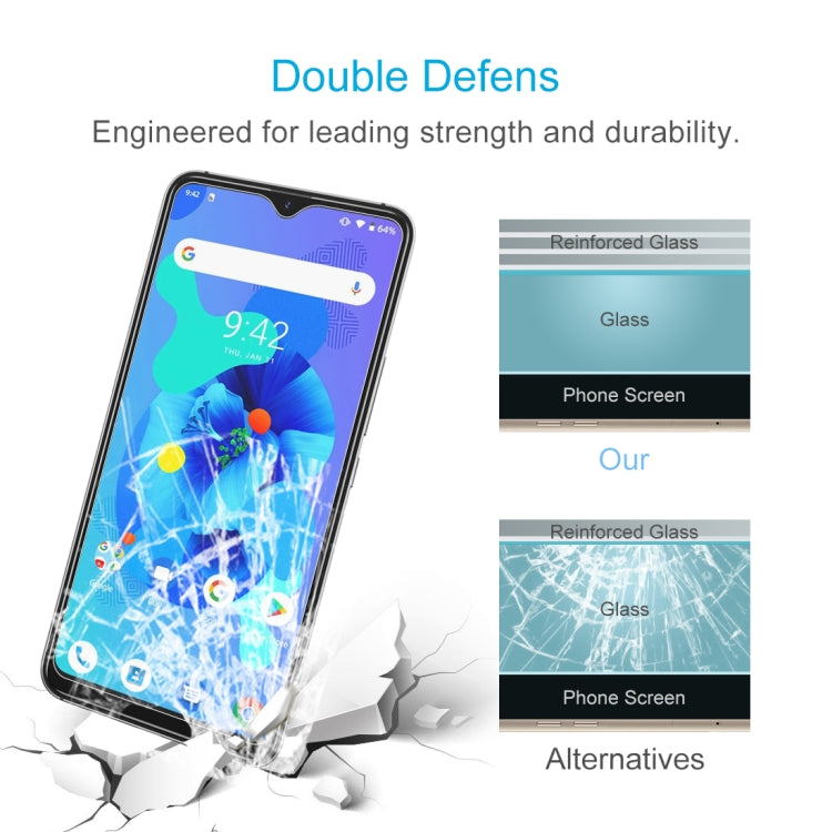 For Umidigi A7 50 PCS 0.26mm 9H 2.5D Tempered Glass Film