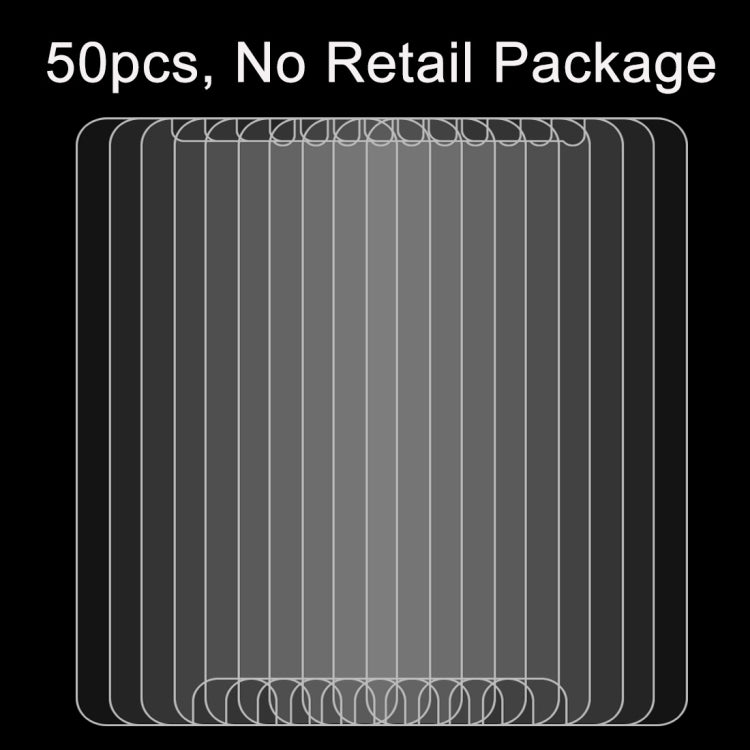 50 PCS for Meizu M5 Note 0.26mm 9H Surface Hardness 2.5D Explosion-proof Tempered Glass Screen Film, No Retail Package