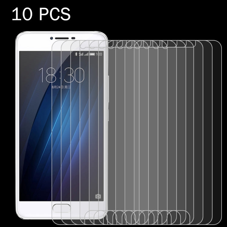 10 PCS for Meizu U20 0.26mm 9H Surface Hardness 2.5D Explosion-proof Tempered Glass Screen Film