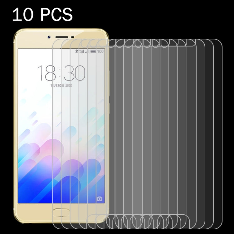 10 PCS for Meizu Meilan X 0.26mm 9H Surface Hardness 2.5D Explosion-proof Tempered Glass Screen Film
