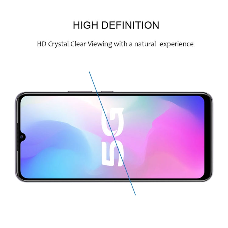 For vivo Y73s Full Glue Full Screen Tempered Glass Film