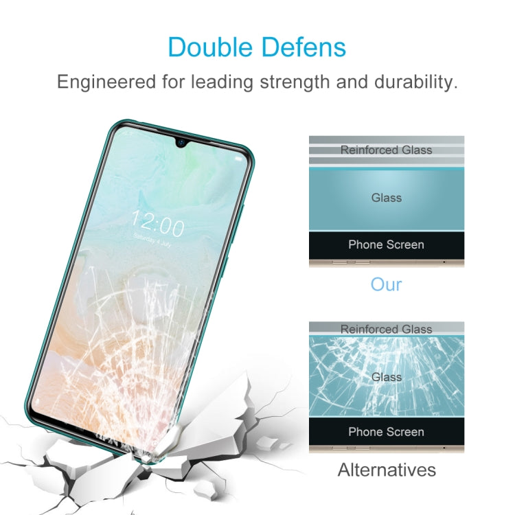 50 PCS For Doogee N20 Pro 0.26mm 9H 2.5D Tempered Glass Film